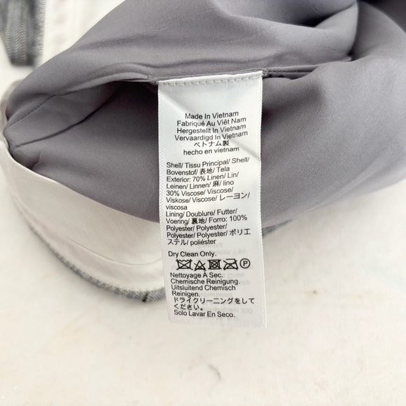 J Crew Portia Pant in Herringbone Linen Blend - Picture 5 of 6